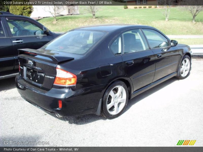 Obsidian Black Pearl / Off Black 2009 Subaru Legacy 2.5i Limited Sedan