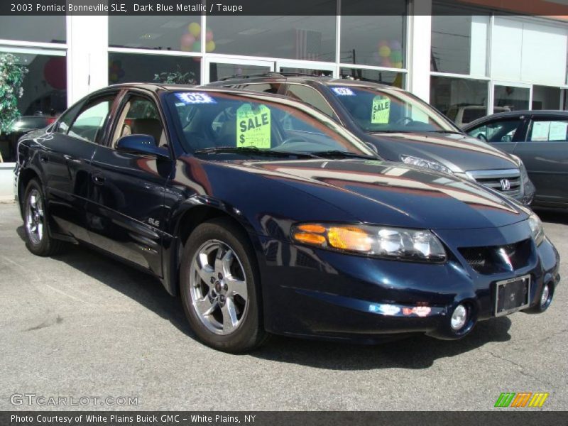 Dark Blue Metallic / Taupe 2003 Pontiac Bonneville SLE