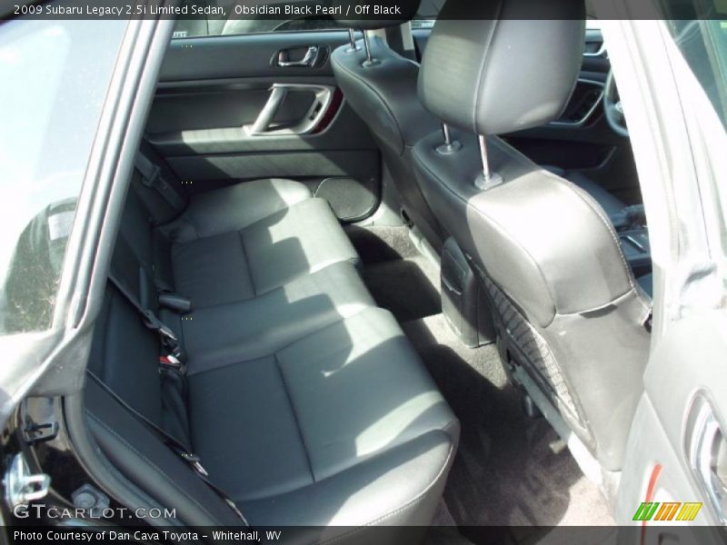 Obsidian Black Pearl / Off Black 2009 Subaru Legacy 2.5i Limited Sedan