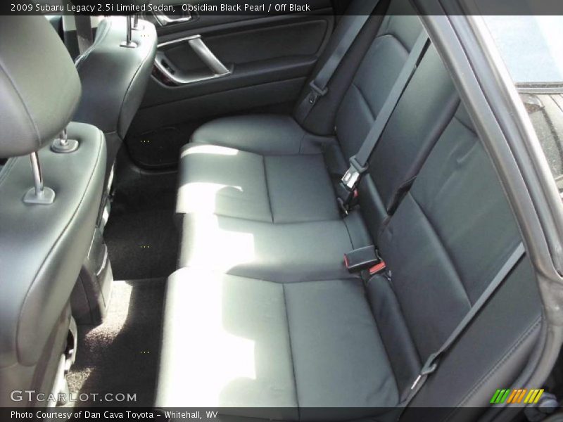 Obsidian Black Pearl / Off Black 2009 Subaru Legacy 2.5i Limited Sedan