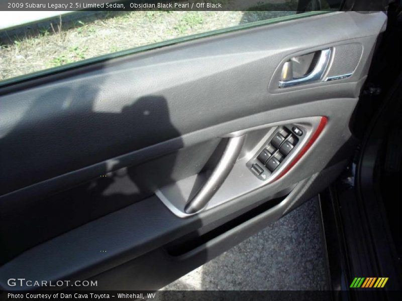 Obsidian Black Pearl / Off Black 2009 Subaru Legacy 2.5i Limited Sedan