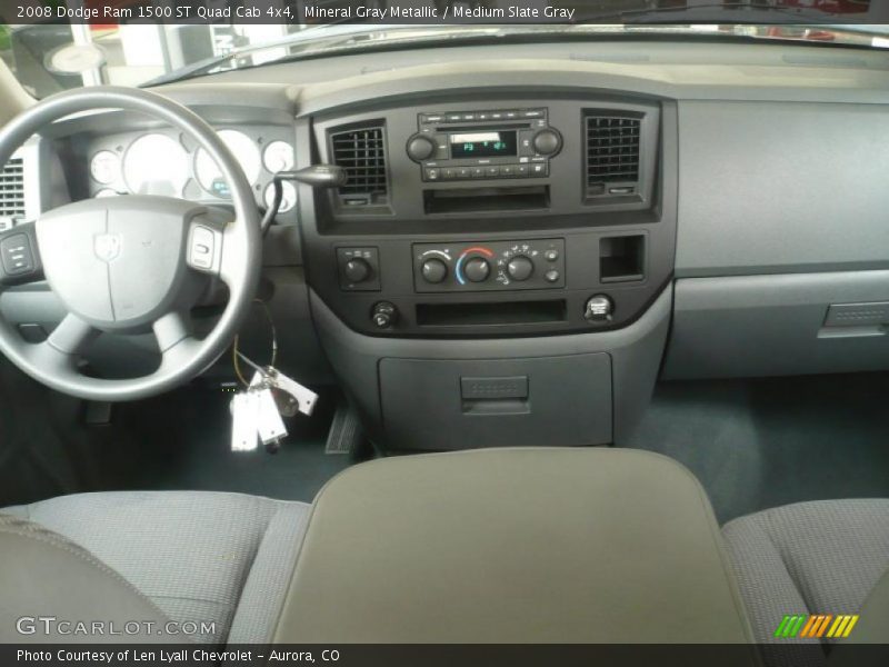 Mineral Gray Metallic / Medium Slate Gray 2008 Dodge Ram 1500 ST Quad Cab 4x4