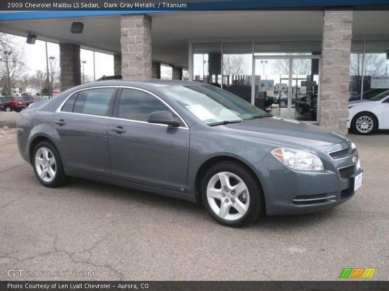 Dark Gray Metallic / Titanium 2009 Chevrolet Malibu LS Sedan