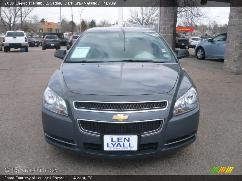 Dark Gray Metallic / Titanium 2009 Chevrolet Malibu LS Sedan