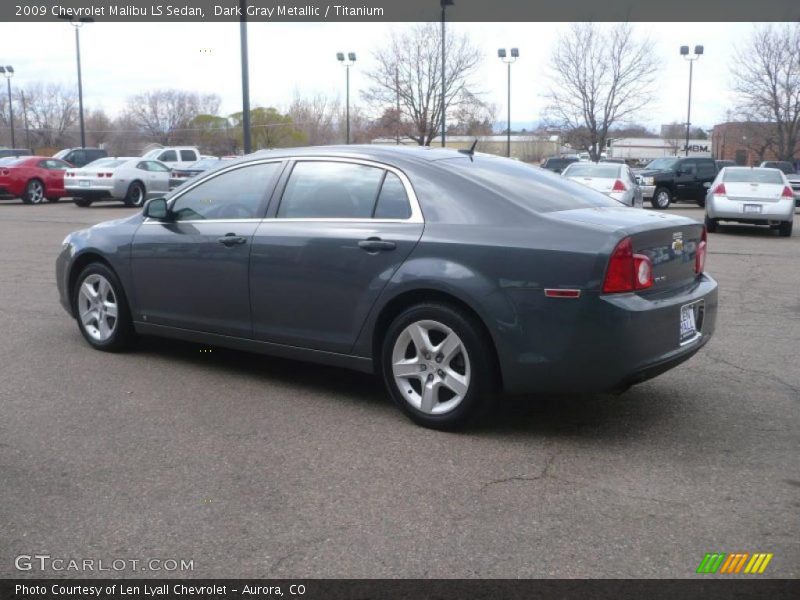 Dark Gray Metallic / Titanium 2009 Chevrolet Malibu LS Sedan