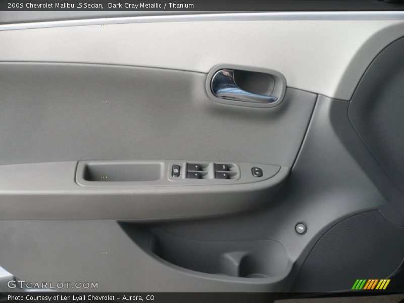 Dark Gray Metallic / Titanium 2009 Chevrolet Malibu LS Sedan