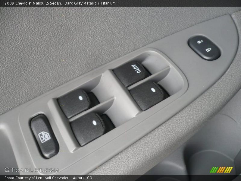 Dark Gray Metallic / Titanium 2009 Chevrolet Malibu LS Sedan