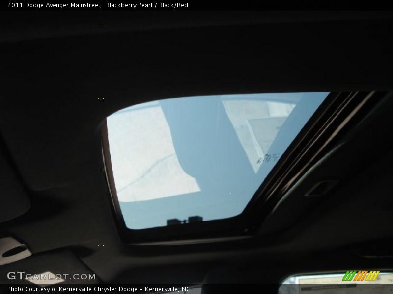 Blackberry Pearl / Black/Red 2011 Dodge Avenger Mainstreet