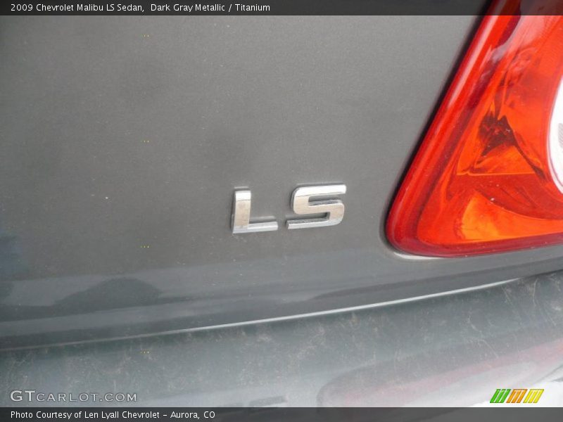 Dark Gray Metallic / Titanium 2009 Chevrolet Malibu LS Sedan