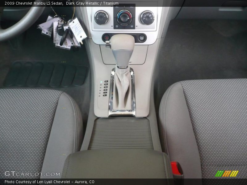 Dark Gray Metallic / Titanium 2009 Chevrolet Malibu LS Sedan