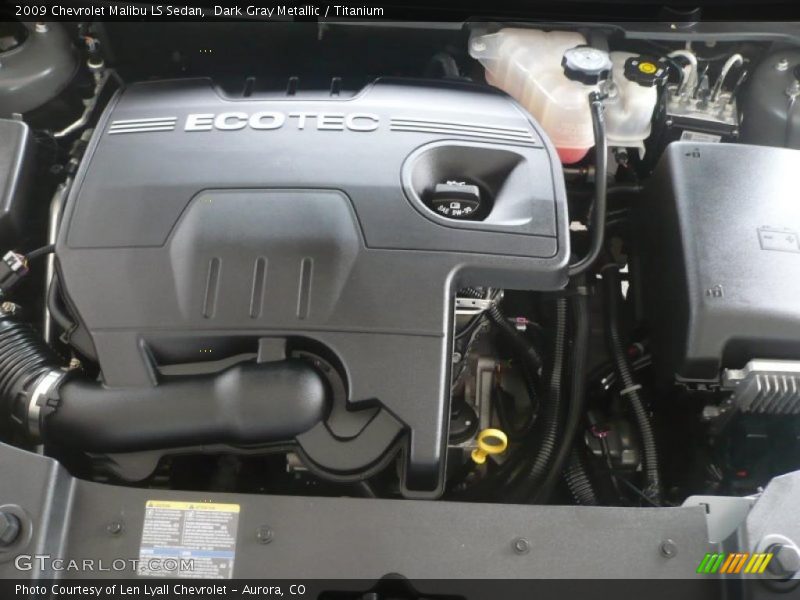 Dark Gray Metallic / Titanium 2009 Chevrolet Malibu LS Sedan