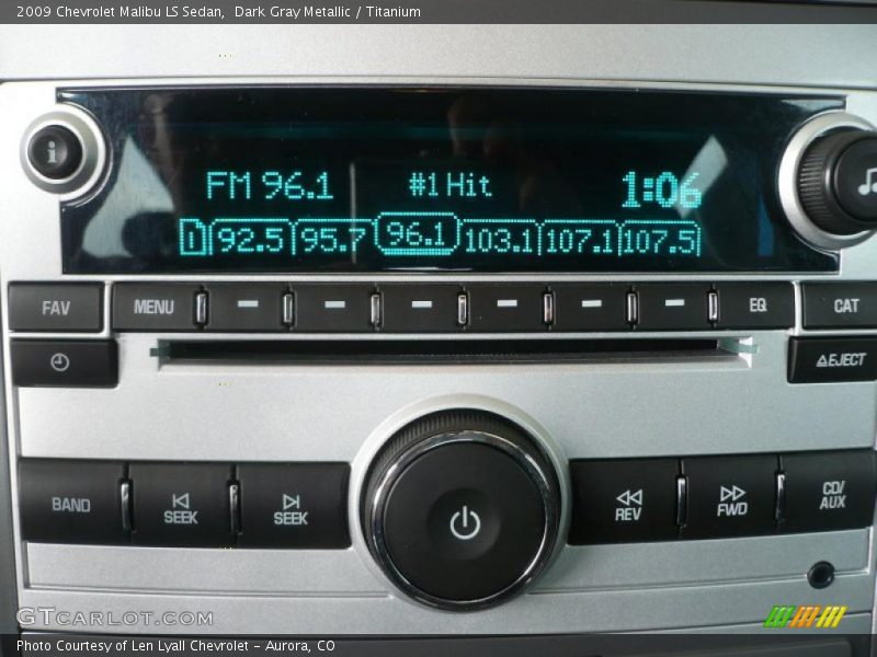 Dark Gray Metallic / Titanium 2009 Chevrolet Malibu LS Sedan
