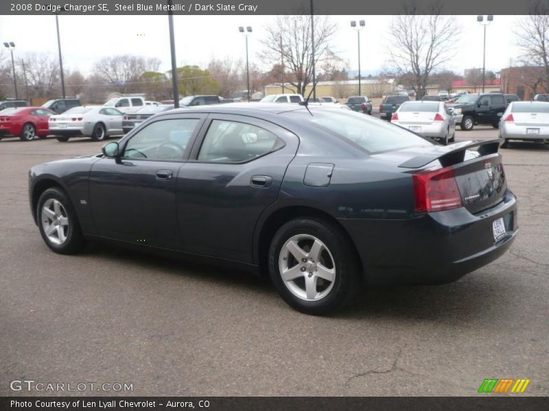 Steel Blue Metallic / Dark Slate Gray 2008 Dodge Charger SE