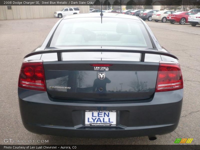 Steel Blue Metallic / Dark Slate Gray 2008 Dodge Charger SE