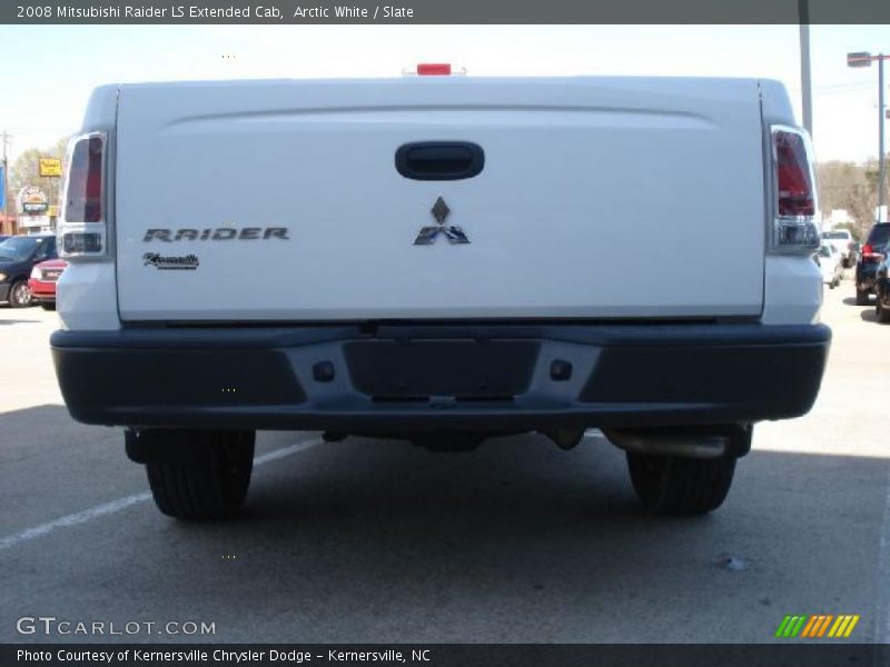 Arctic White / Slate 2008 Mitsubishi Raider LS Extended Cab