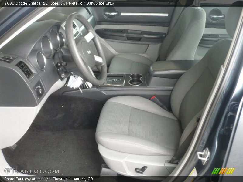 Steel Blue Metallic / Dark Slate Gray 2008 Dodge Charger SE