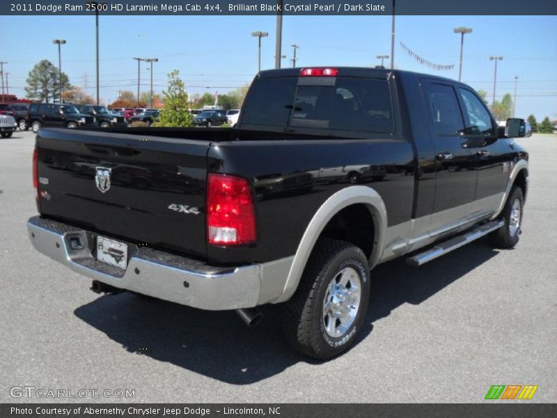 Brilliant Black Crystal Pearl / Dark Slate 2011 Dodge Ram 2500 HD Laramie Mega Cab 4x4