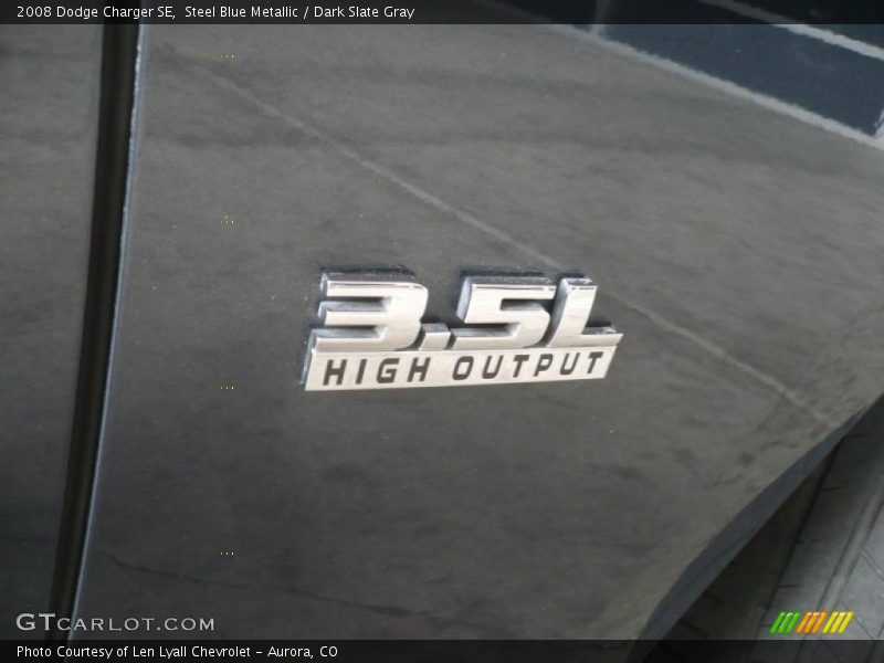 Steel Blue Metallic / Dark Slate Gray 2008 Dodge Charger SE