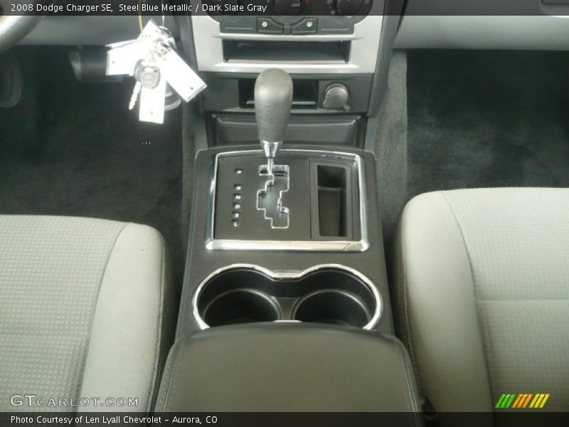 Steel Blue Metallic / Dark Slate Gray 2008 Dodge Charger SE