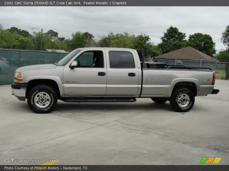  2002 Sierra 2500HD SLT Crew Cab 4x4 Pewter Metallic