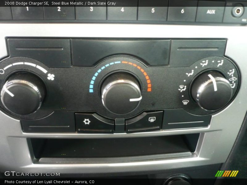 Steel Blue Metallic / Dark Slate Gray 2008 Dodge Charger SE