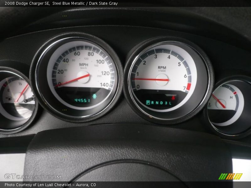 Steel Blue Metallic / Dark Slate Gray 2008 Dodge Charger SE