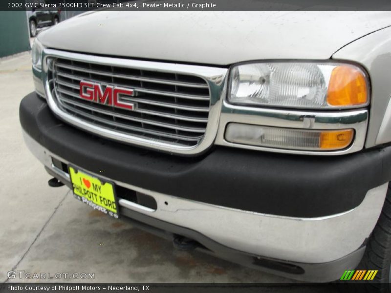 Pewter Metallic / Graphite 2002 GMC Sierra 2500HD SLT Crew Cab 4x4