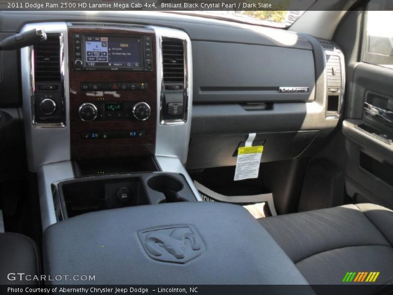 Brilliant Black Crystal Pearl / Dark Slate 2011 Dodge Ram 2500 HD Laramie Mega Cab 4x4