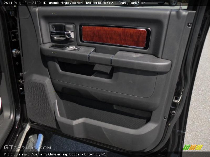 Brilliant Black Crystal Pearl / Dark Slate 2011 Dodge Ram 2500 HD Laramie Mega Cab 4x4