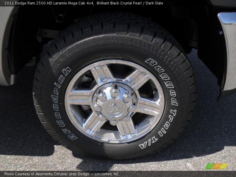 Brilliant Black Crystal Pearl / Dark Slate 2011 Dodge Ram 2500 HD Laramie Mega Cab 4x4