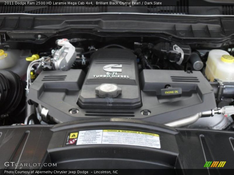  2011 Ram 2500 HD Laramie Mega Cab 4x4 Engine - 6.7 Liter OHV 24-Valve Cummins VGT Turbo-Diesel Inline 6 Cylinder