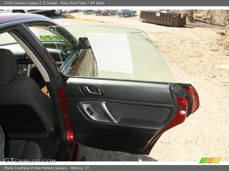 Ruby Red Pearl / Off Black 2009 Subaru Legacy 2.5i Sedan