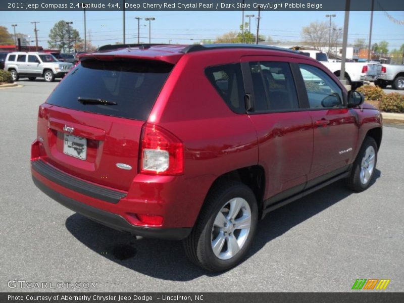 Deep Cherry Red Crystal Pearl / Dark Slate Gray/Light Pebble Beige 2011 Jeep Compass 2.4 Latitude 4x4