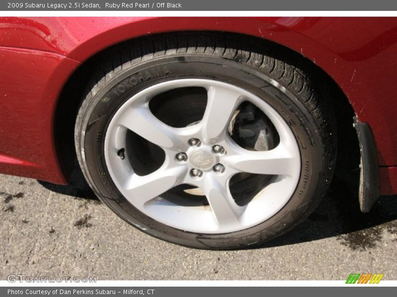 Ruby Red Pearl / Off Black 2009 Subaru Legacy 2.5i Sedan