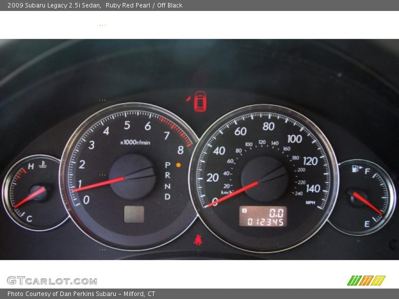 Ruby Red Pearl / Off Black 2009 Subaru Legacy 2.5i Sedan