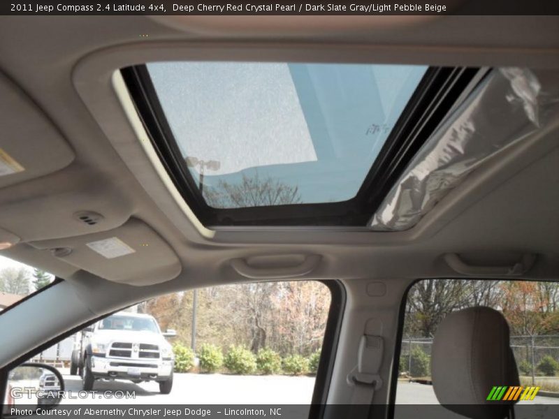 Deep Cherry Red Crystal Pearl / Dark Slate Gray/Light Pebble Beige 2011 Jeep Compass 2.4 Latitude 4x4
