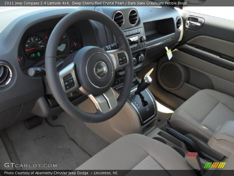 Dark Slate Gray/Light Pebble Beige Interior - 2011 Compass 2.4 Latitude 4x4 