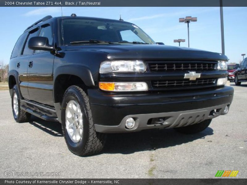Black / Tan/Neutral 2004 Chevrolet Tahoe Z71 4x4