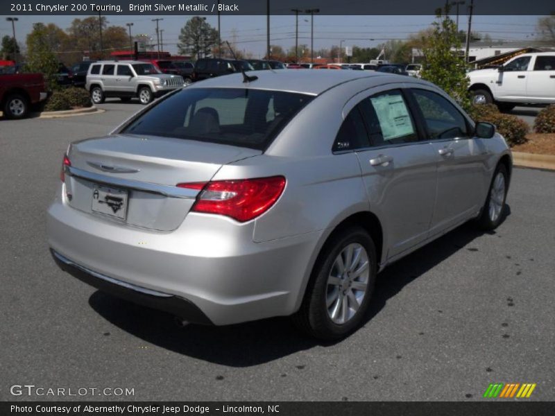 Bright Silver Metallic / Black 2011 Chrysler 200 Touring