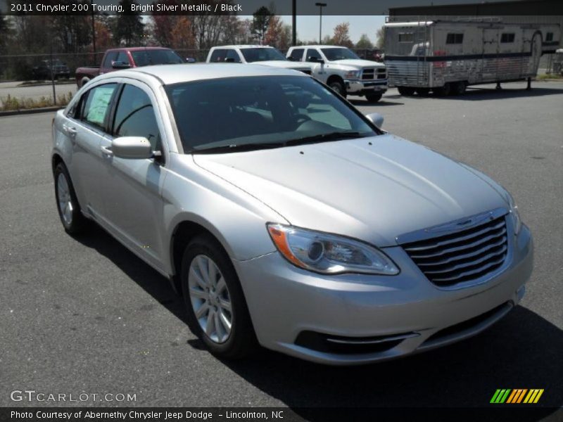 Bright Silver Metallic / Black 2011 Chrysler 200 Touring