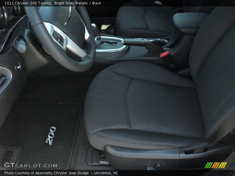 Bright Silver Metallic / Black 2011 Chrysler 200 Touring