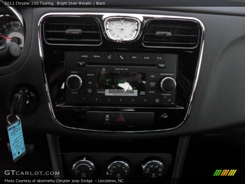 Bright Silver Metallic / Black 2011 Chrysler 200 Touring