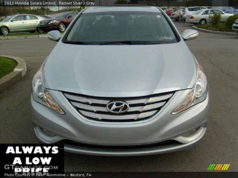 Radiant Silver / Gray 2011 Hyundai Sonata Limited