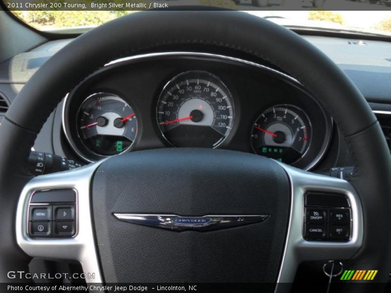Bright Silver Metallic / Black 2011 Chrysler 200 Touring