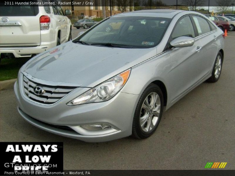 Radiant Silver / Gray 2011 Hyundai Sonata Limited