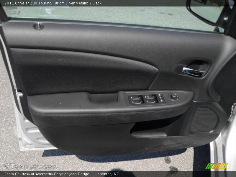 Bright Silver Metallic / Black 2011 Chrysler 200 Touring