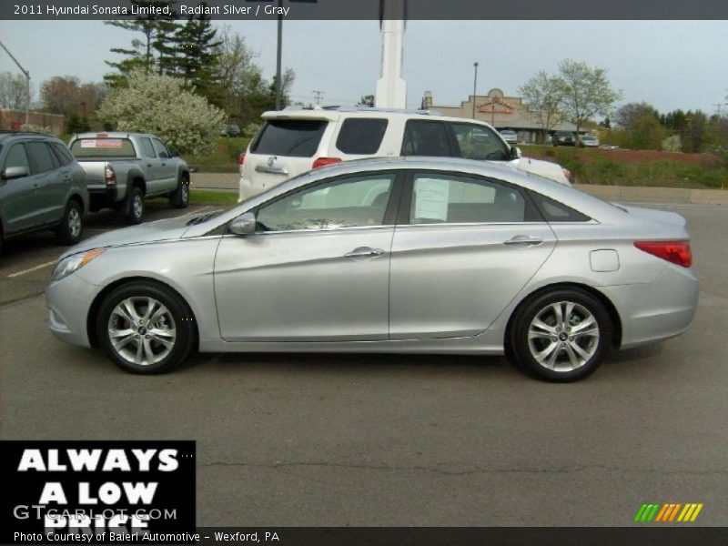 Radiant Silver / Gray 2011 Hyundai Sonata Limited