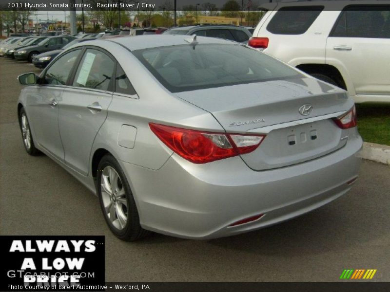 Radiant Silver / Gray 2011 Hyundai Sonata Limited