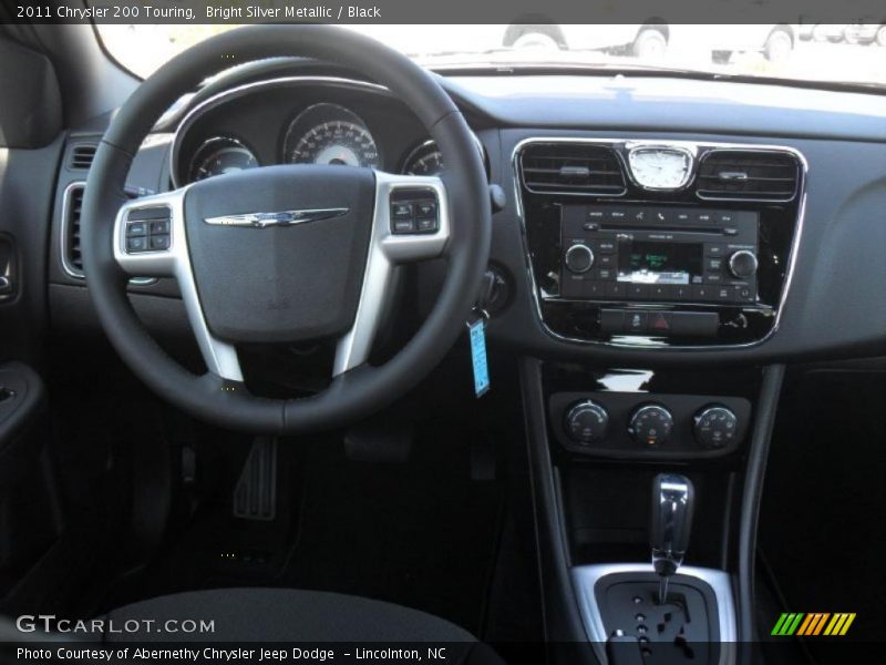 Bright Silver Metallic / Black 2011 Chrysler 200 Touring