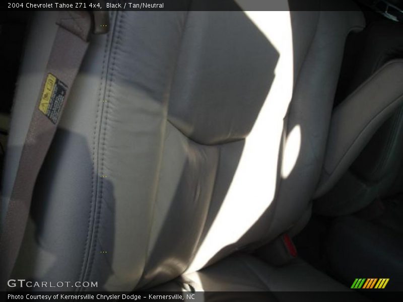 Black / Tan/Neutral 2004 Chevrolet Tahoe Z71 4x4